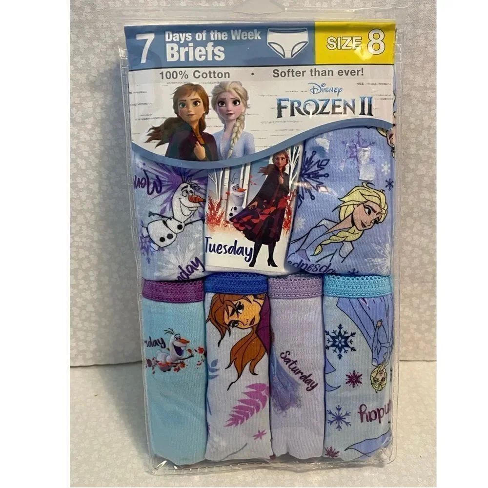 Disney’s Frozen II Girls Size 8 Days of the Week Underwer Set